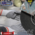 NMSAFETY 13 jauge Hppe doublure pu paume anti gants de coupe / cut proof niveau 3 gant de travail